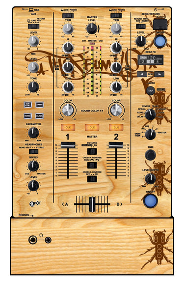 Pioneer DJ DJM 450 Skin Thudrumble Wood